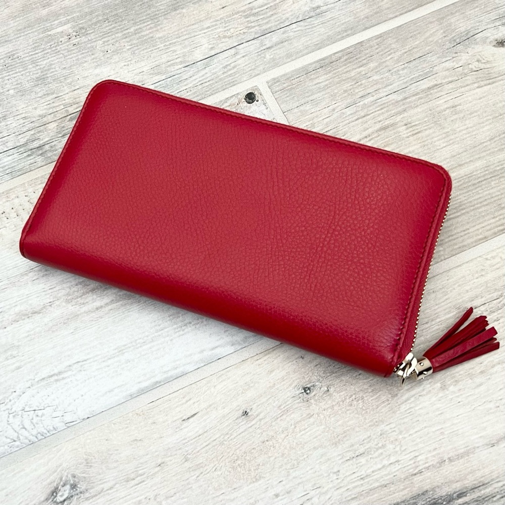 Gucci soho Red Leather Wallet - Picture 3 of 9